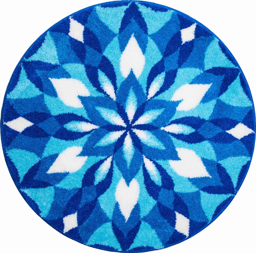 GRUND Mandala predložka KŘÍDLA RADOSTI modrá Rozmer: ø 120 cm
