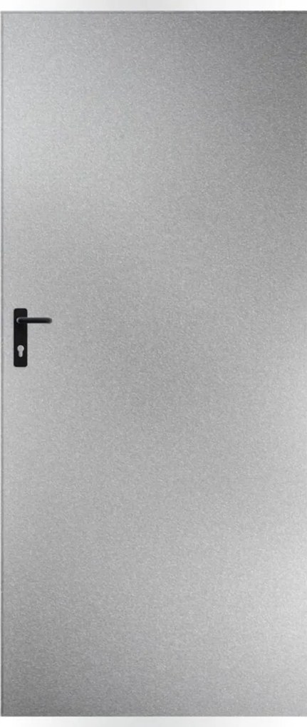 Plechové dvere 80, pravé, pozinkované