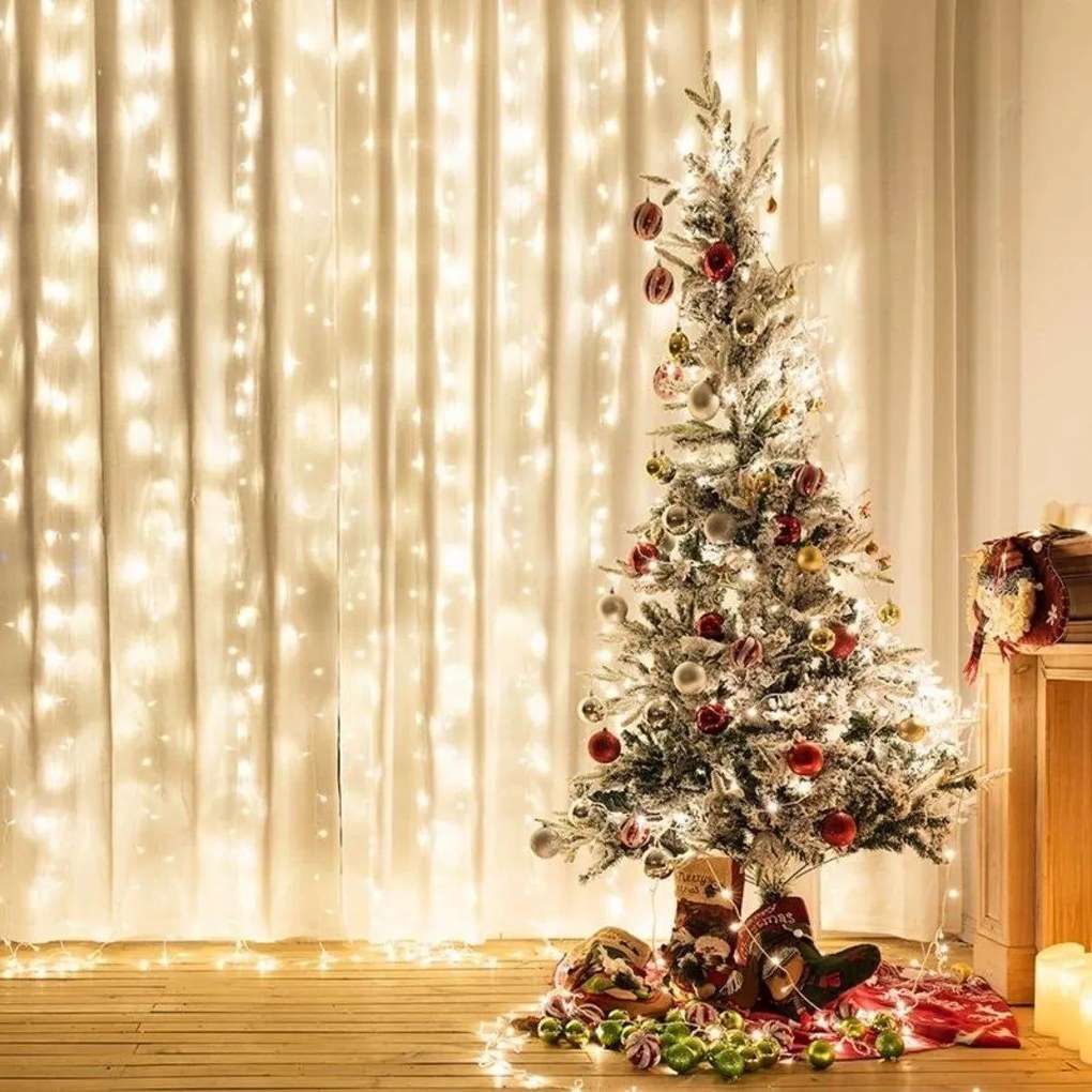 Světelný LED řetěz s 500 světly Kurty 300 cm teplá bílá
