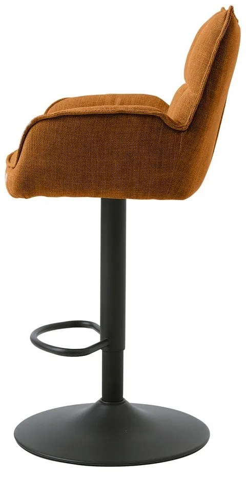 Oranžové barové stoličky s nastaviteľnou výškou v súprave 2 ks Marilla – Unique Furniture