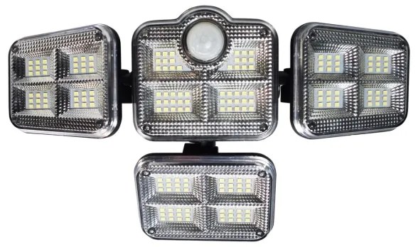 LED Solárny reflektor so senzorom pohybu a súmraku 30W/3,7V 2400 mAh IP47 + DO