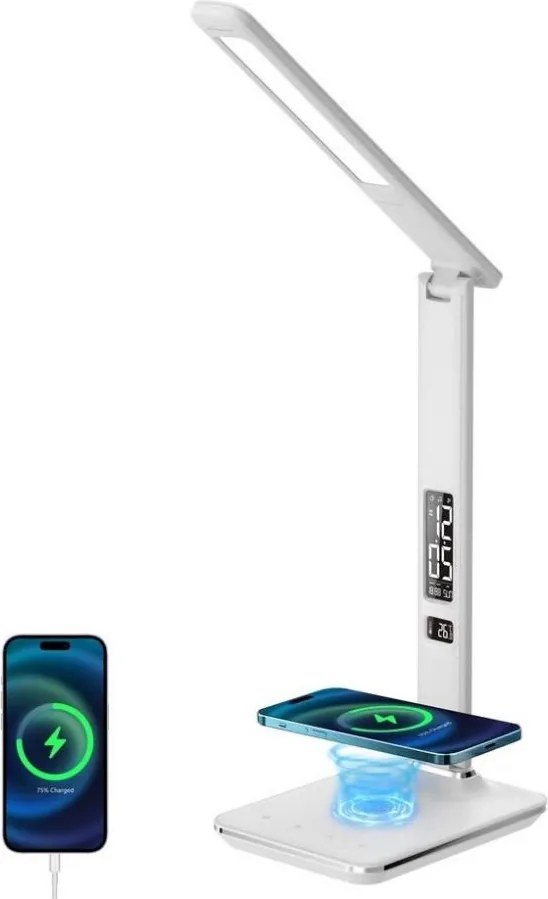 Brilagi- LED Stmievateľná lampa s bezdrôtovým nabíjaním REGINA LED/8,5W/230V biela