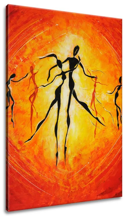 Gario Ručne maľovaný obraz Nádherný tanec Rozmery: 120 x 80 cm