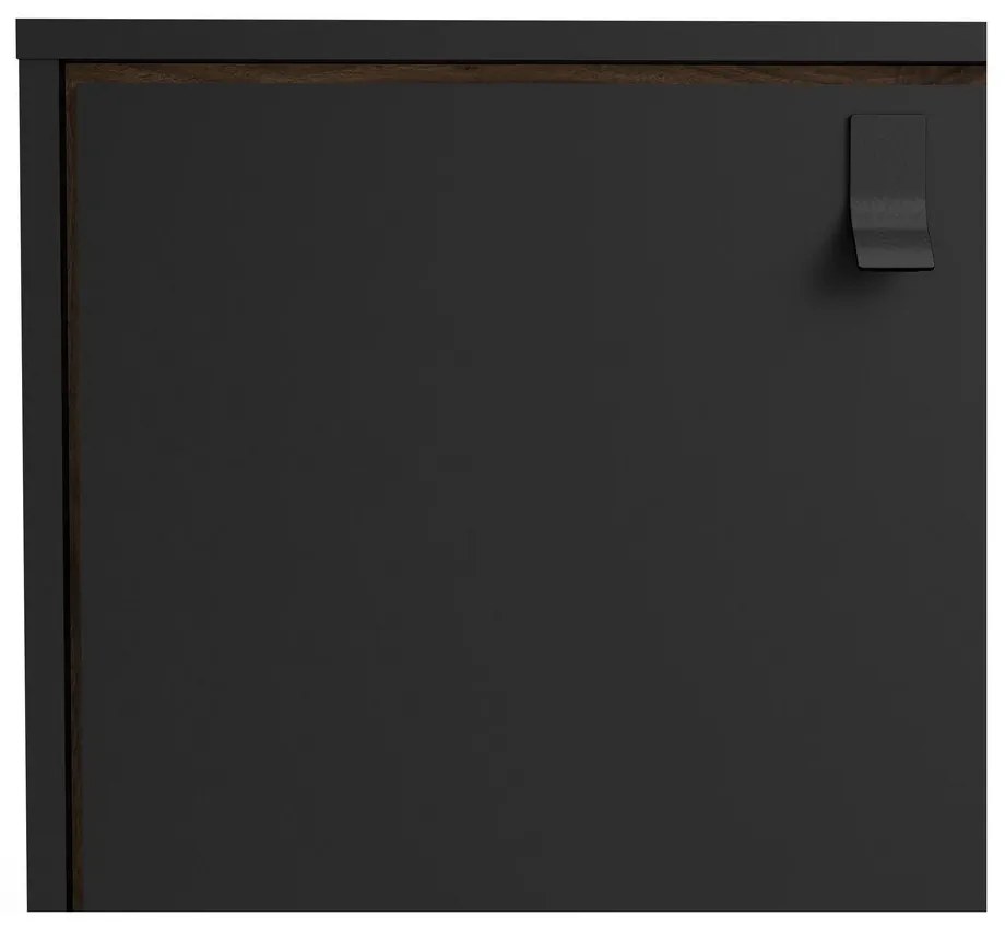 Čierna komoda v dekore orecha 150x72x40 cm Ry – Tvilum