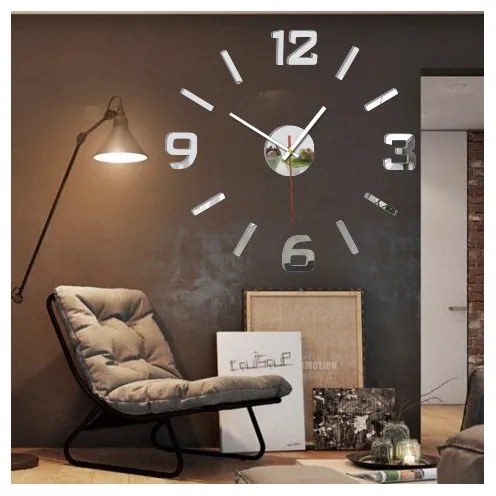 Nalepovacie nástenné hodiny z akrylu – moderné 3D plexi hodiny | SENTOP X0089