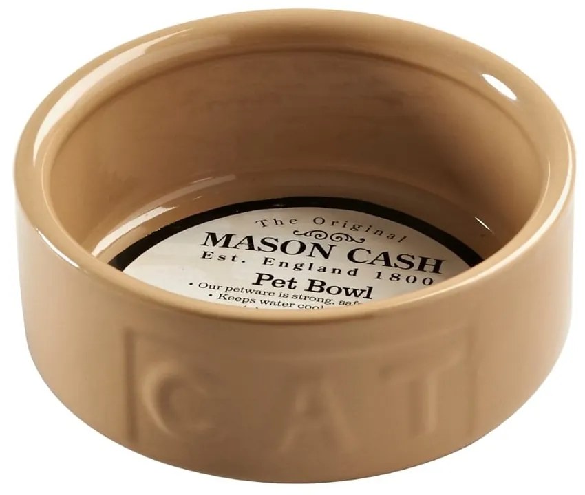 Kameninová miska pre mačku Mason Cash Cat Cane, ø 13 cm