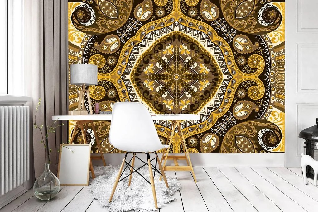 Fototapeta - Žltá mozaika (152,5x104 cm)