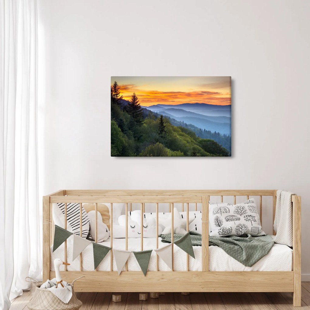 Obraz - Červánky v horách (90x60 cm)