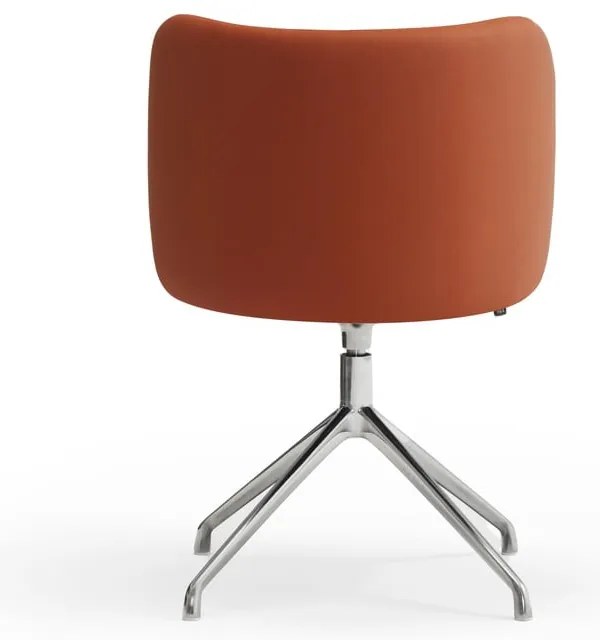 Oranžové čalúnené jedálenské kreslo Mogi – Teulat