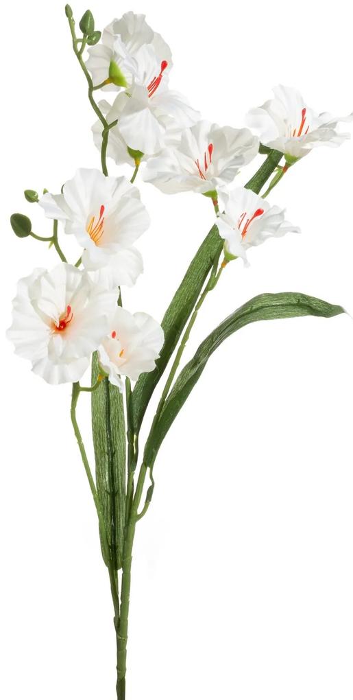 Dekoračný kvet 80 cm ,s kvetmi 40 cm ,priemer kvetu 9 cm krémová