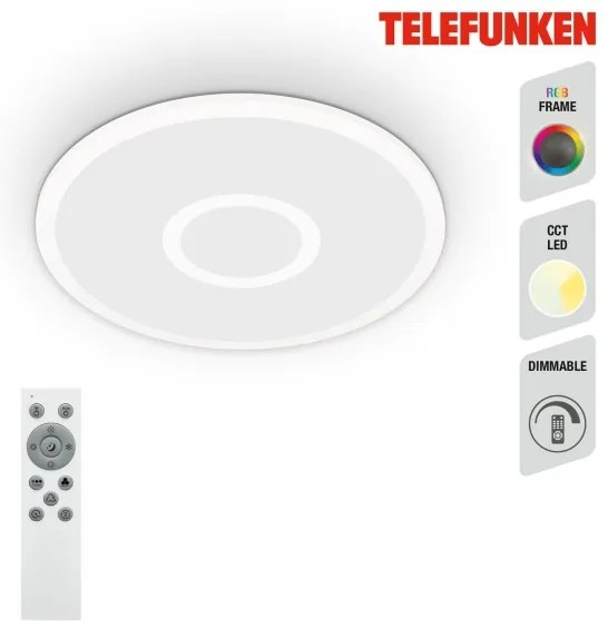 Telefunken 319306TF - LED RGBW Stmievateľné svietidlo LED/22W/230V + DO