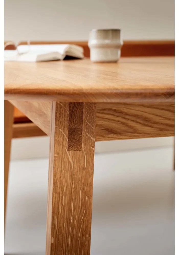 Rozkladací jedálenský stôl z dubového dreva v prírodnej farbe 100x220 cm Amalfi – Hammel Furniture