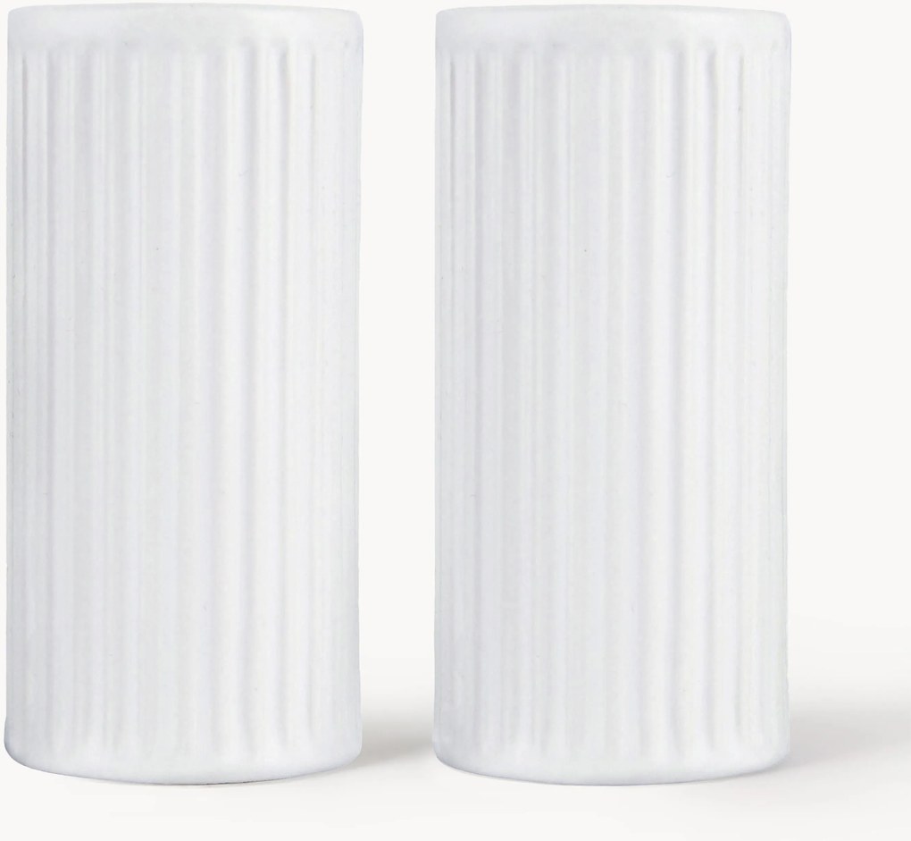 Súprava soľničky a koreničky's drážkovou štruktúrou Groove, 2 ks