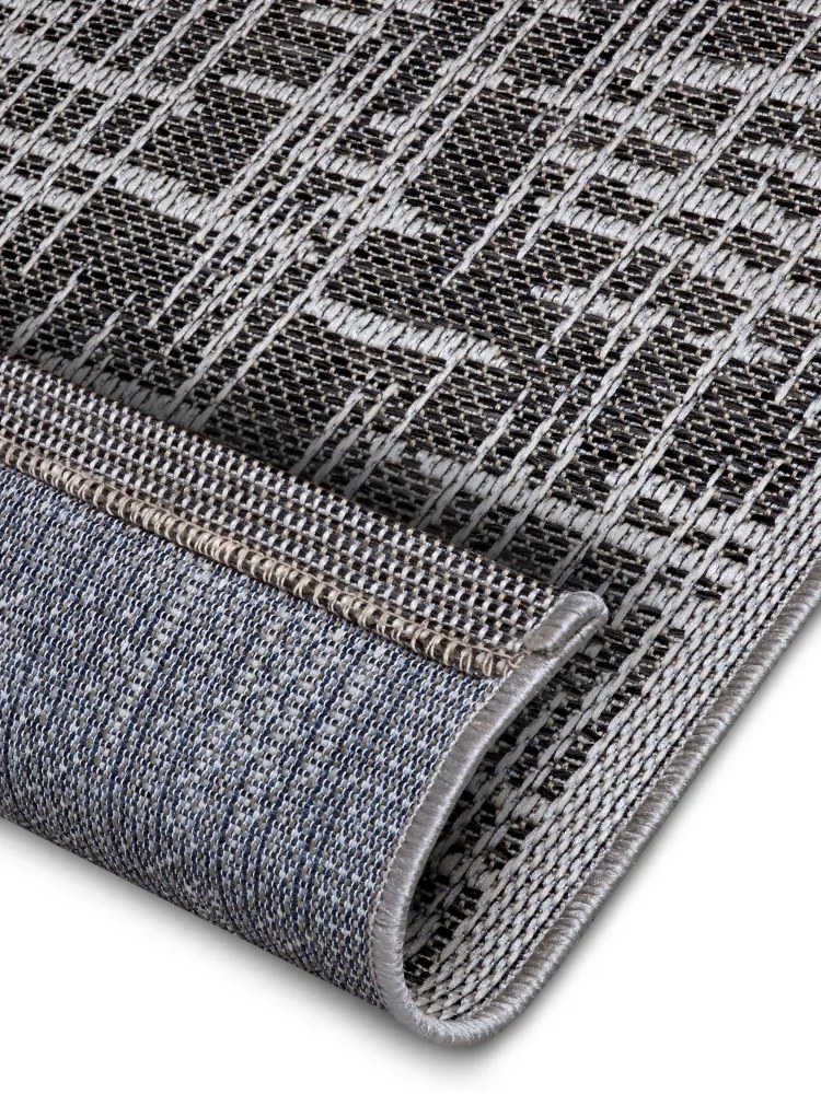 Kusový koberec Clyde 105914 Telu Grey Beige - na von aj na doma, 190x290, šedá, chodba / predsieň, Hanse Home