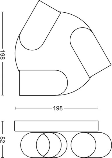 Philips - LED RGBW Stmievateľné bodové svietidlo PONGEE 3xGU10/4,8W/230V čierna +DO