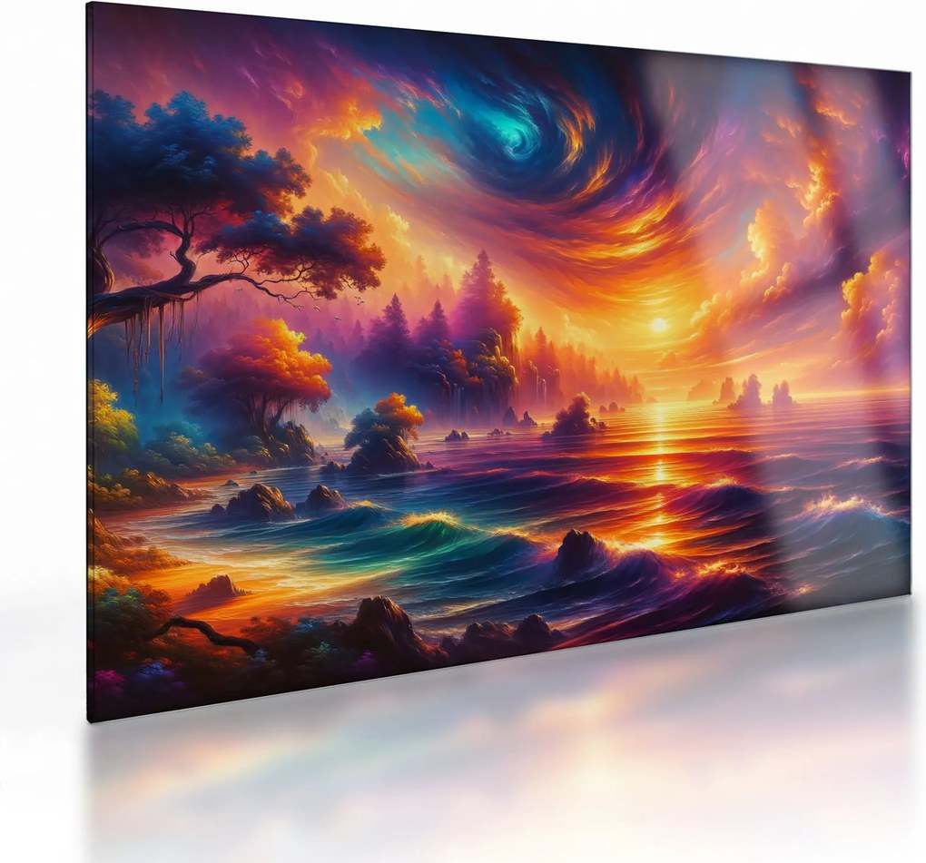 Sklenený obraz - Magický svet (70x50 cm)