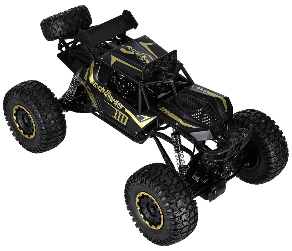 KIK RC Rock Crawler auto na diaľkové ovládanie 1:8, 4x4, čierne