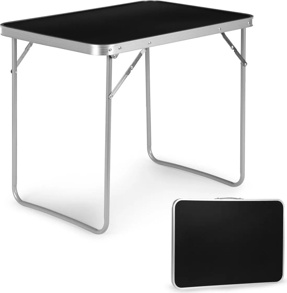 Skládací turistický stůl Veloca 80x60 cm černý