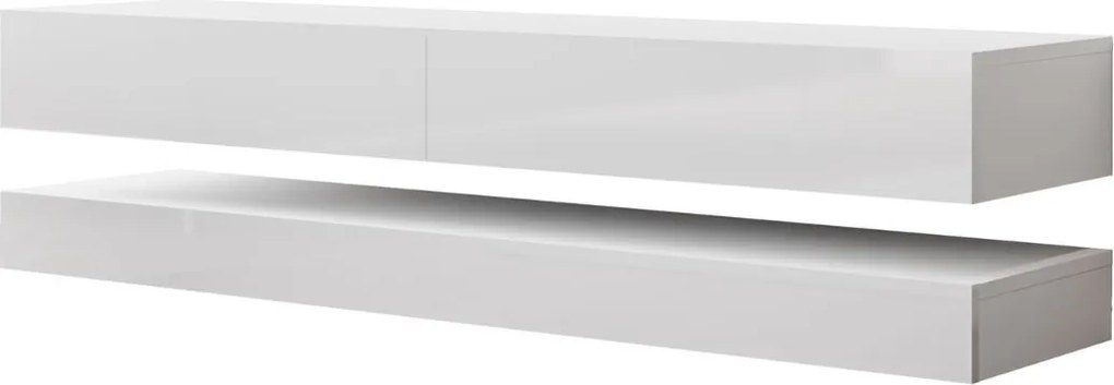 TV STOLIK SALLE BIELY LESK 140 cm