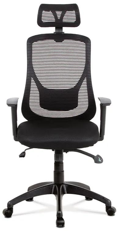 Kancelárska ergonomická stolička SPINE - látka, čierna