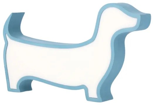 LED Detská stolná lampa DOG LED/12W/230V modrá