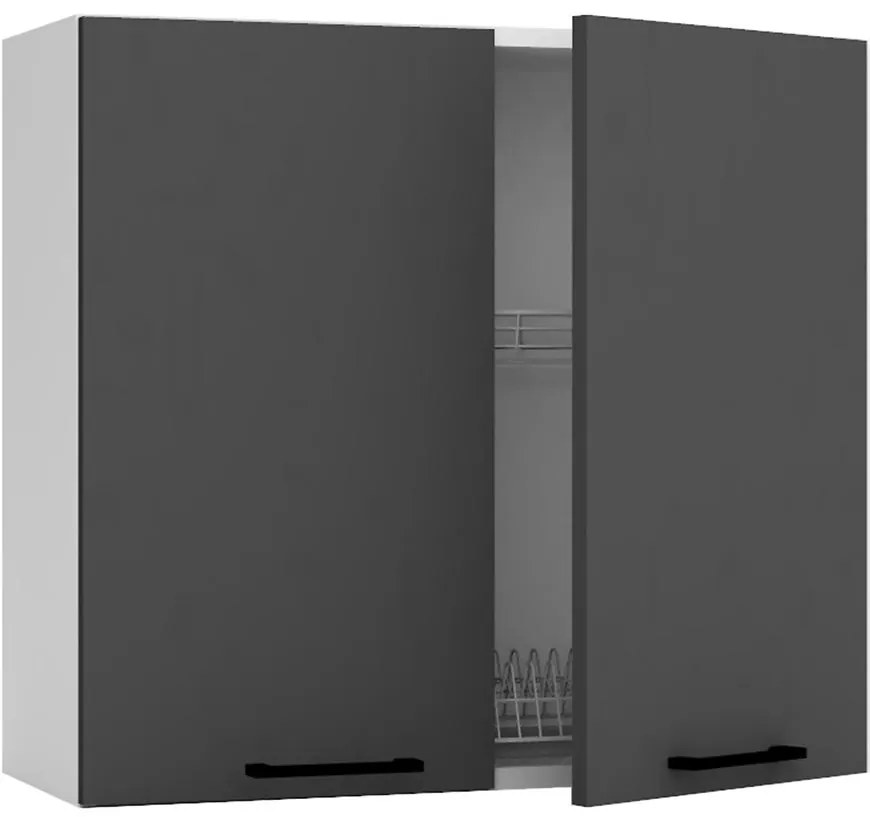 Kuchynská skrinka Max W80su Alu šedá