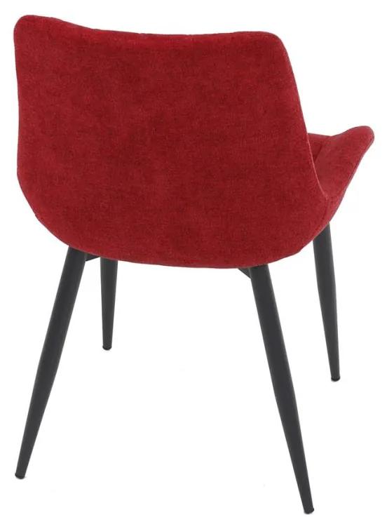 AUTRONIC Jedálenská stolička červená látka DCL-218 RED2