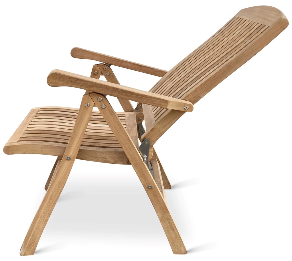 InternetovaZahrada Záhradné polohovacie kreslo America - teak