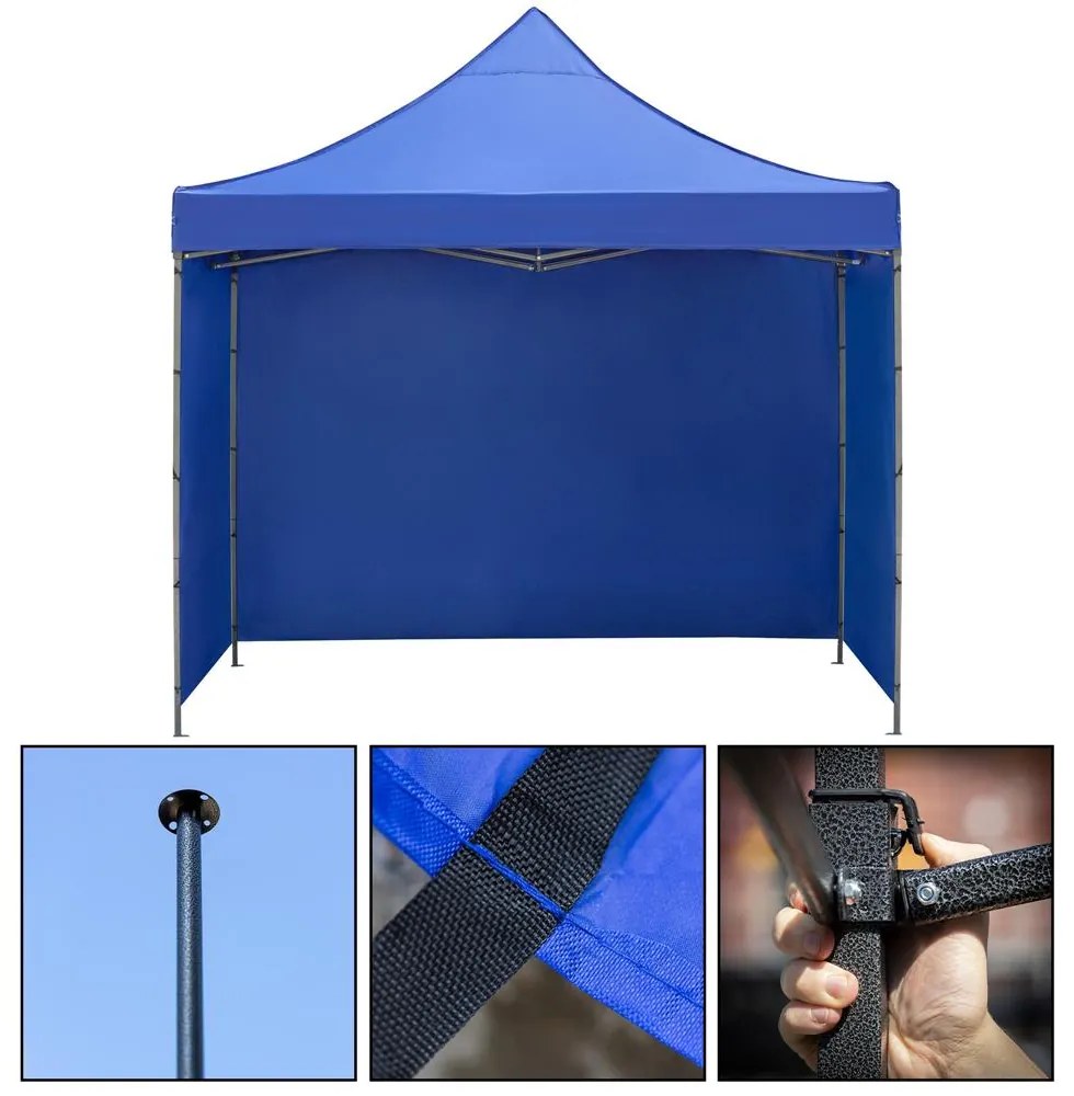 Nožnicový stan 3×3 m – námornícka modrá, záhradný a výstavný pavilón Springos GP0002