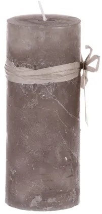 Sviečka 15cm sivá