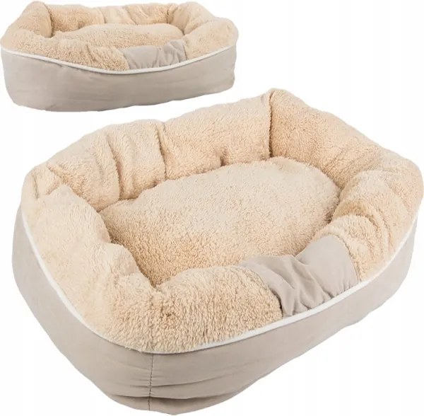 Pelech pre psa / mačku L - Kožúšok - hnedo-béžová