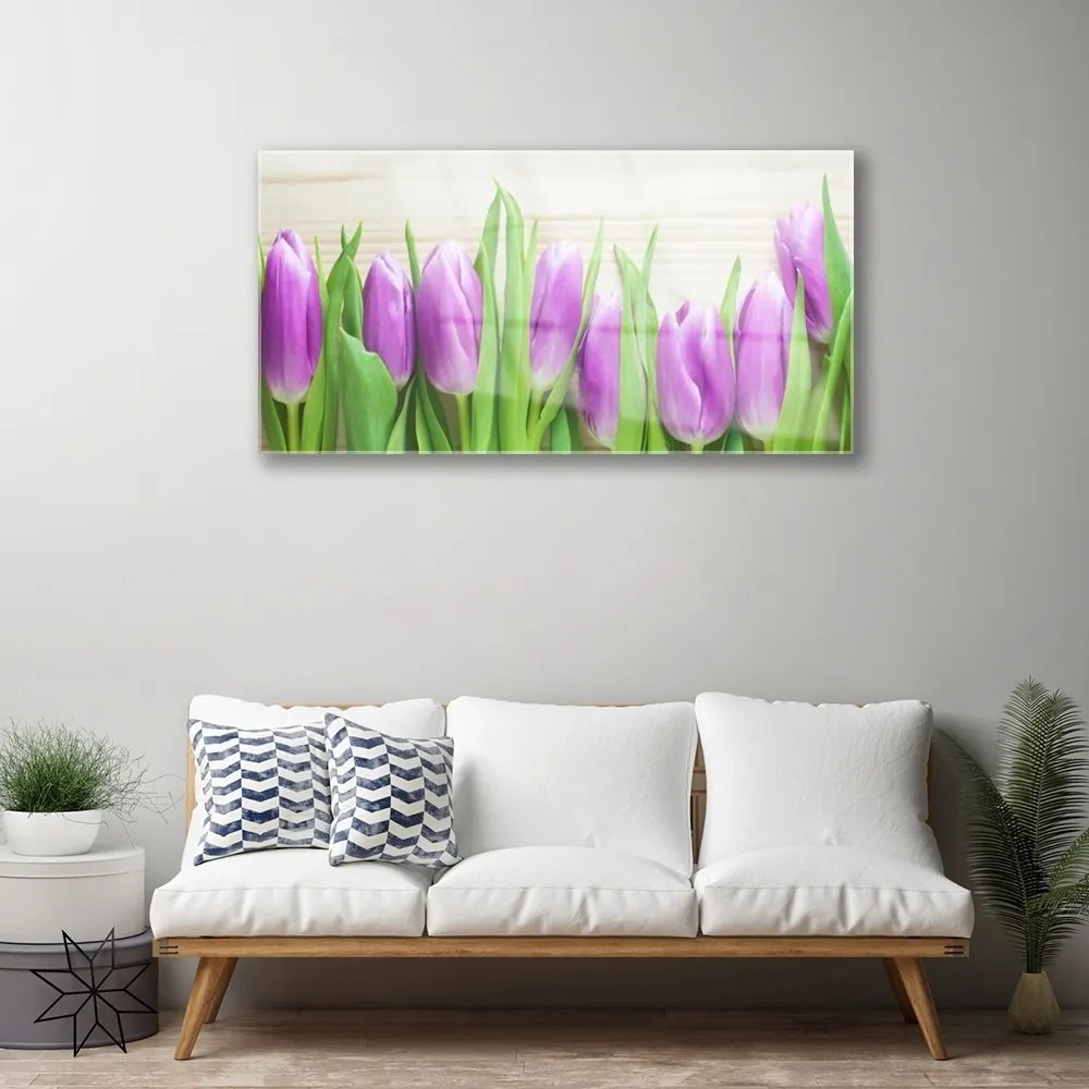 Obraz plexi Tulipány kvety príroda 100x50 cm