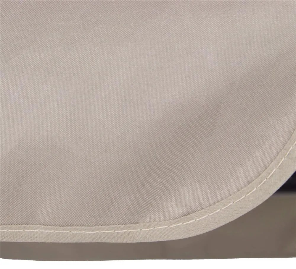 SPRINGOS 3-miestna záhradná hojdačka s nastaviteľnou strieškou, matracom a vankúšmi, béžová GS0031