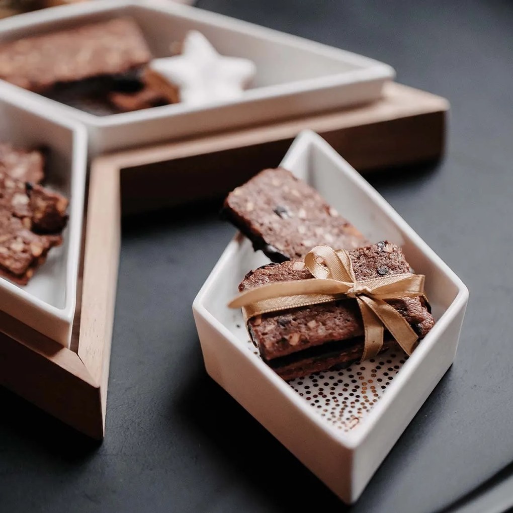 räder Servírovací podnos s miskami Star 40 cm