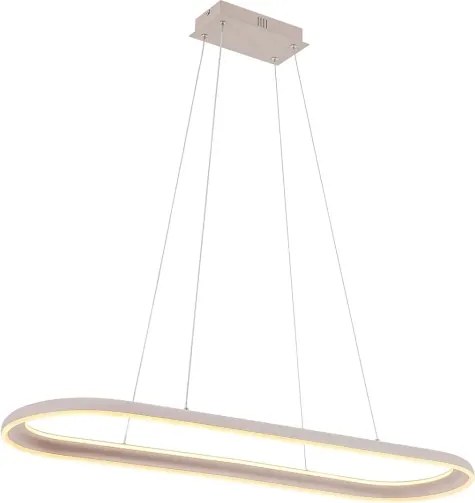 LED luster na lanku CASHMERE LED/80W/230V 30x100 cm béžový