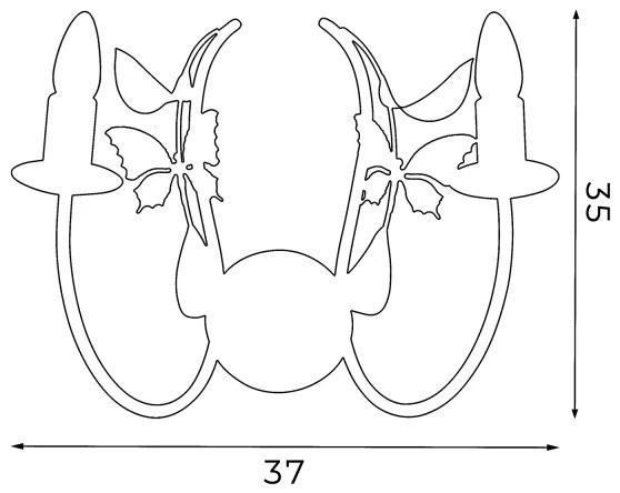 Nástenné svietidlo SUMMER 2xE14/60W/230V