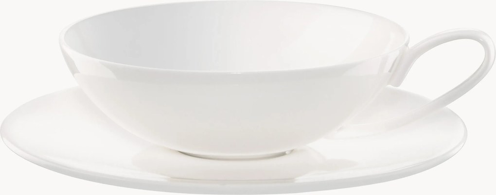 Šálka na čaj's podšálkou z jemného kostného porcelánu Patricia