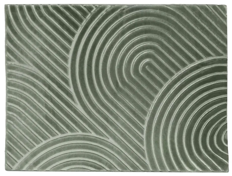 Koberec, zelená-sage, 75x100, LUVRE