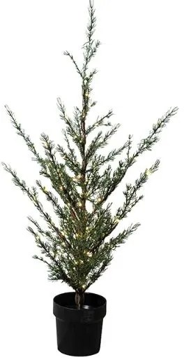 SIRIUS LED svetelný stromček v kvetináči Cedr, 130 cm