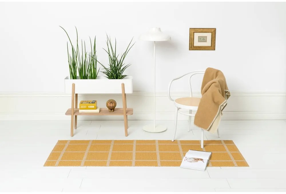 Okrovožltý vnútorný a vonkajší koberec 70x100 cm Ada Ochre – Pappelina