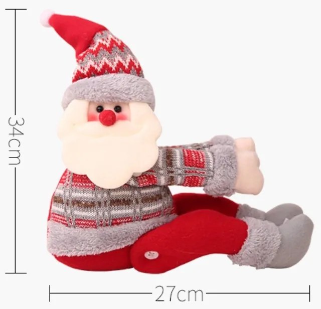 Dekoratívny VIANOČNÝ SOB so suchým zipsom 34 cm