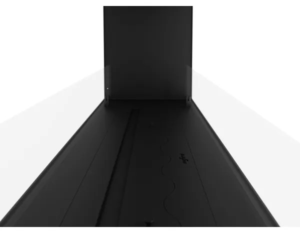 InFire - Vstavaný BIO krb 48,5x123,5 cm 6kW čierna