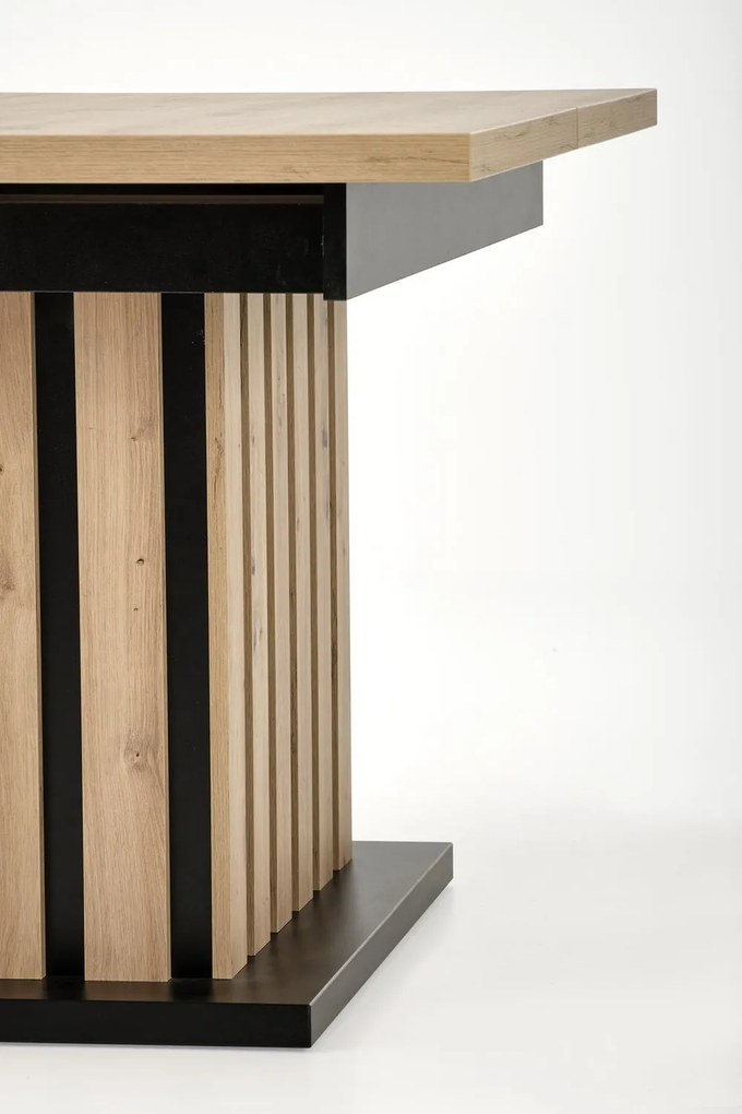 Jídelní rozkládací stůl Lamello 130/180 cm dub artisan/černý
