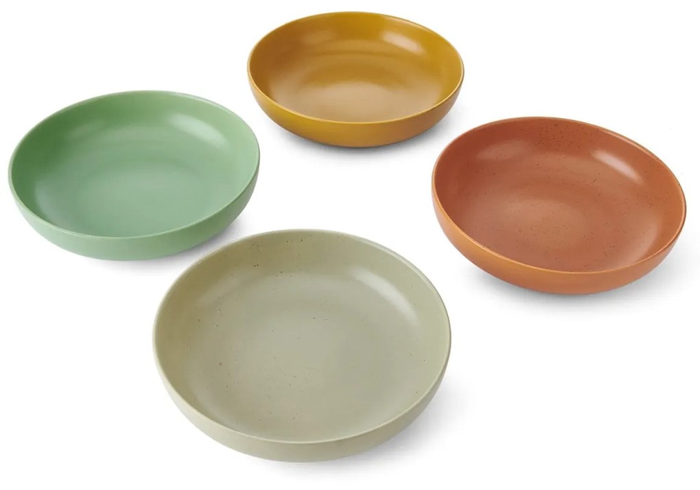 Kitchen Craft Kameninový hlboký tanier Idilica – sada 4 ks