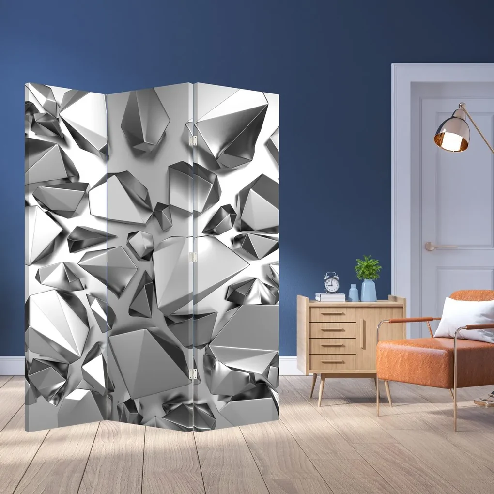 Paraván - 3D abstrakcie (126x170 cm)