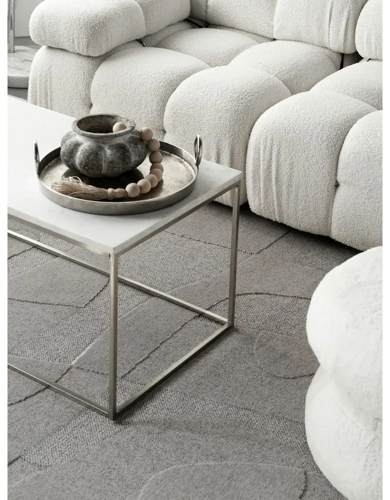 Sivý vlnený koberec 160x230 cm Morphic Botanica – Agnella