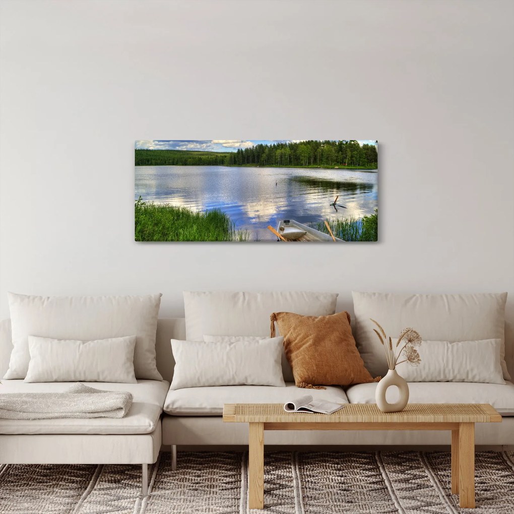 Obraz - Malebná dedina (120x50 cm)