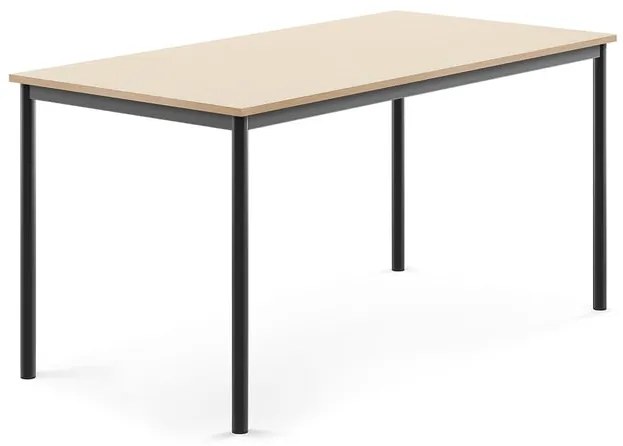 Stôl BORÅS, 1600x800x760 mm, laminát - breza, antracit