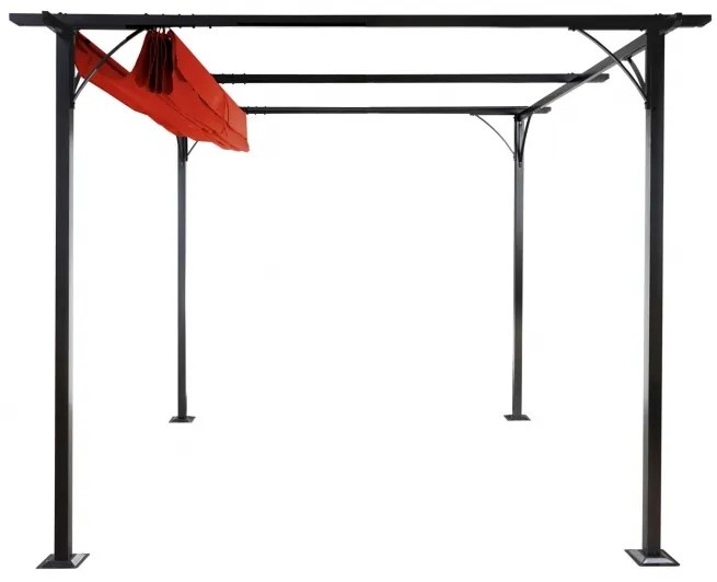 Pergola se stahovací střechou 3,5x3,5 m Dekorhome