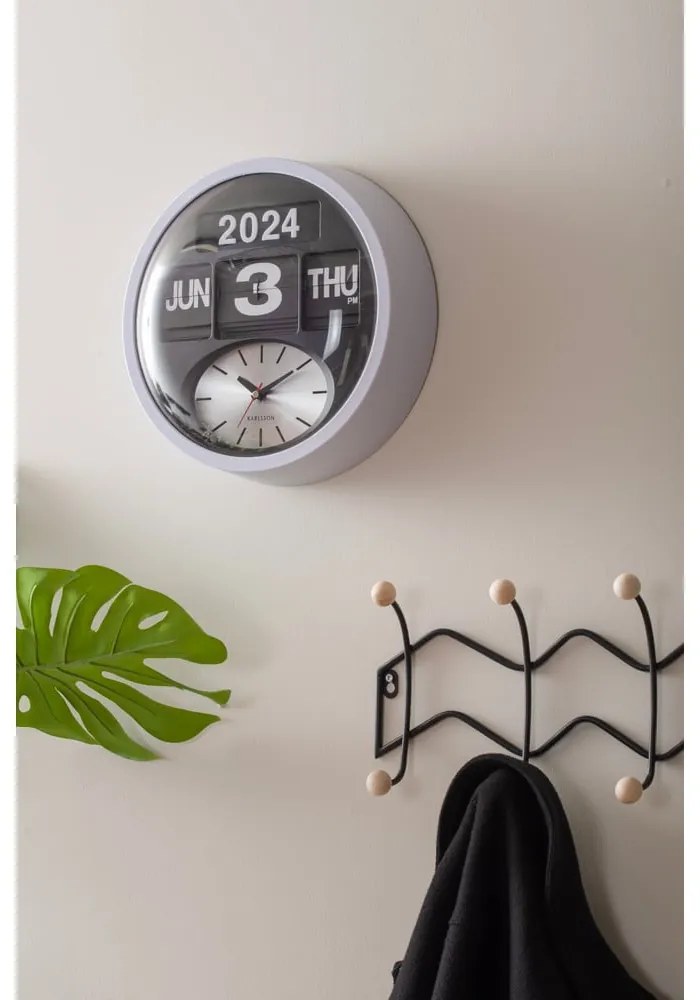 Čierny kovový nástenný vešiak 61 cm Zig Zag – PT LIVING